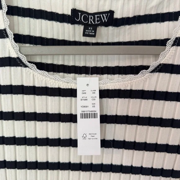 J. Crew Ribbed Short Sleeve T-Shirt - Picture 2 of 3
